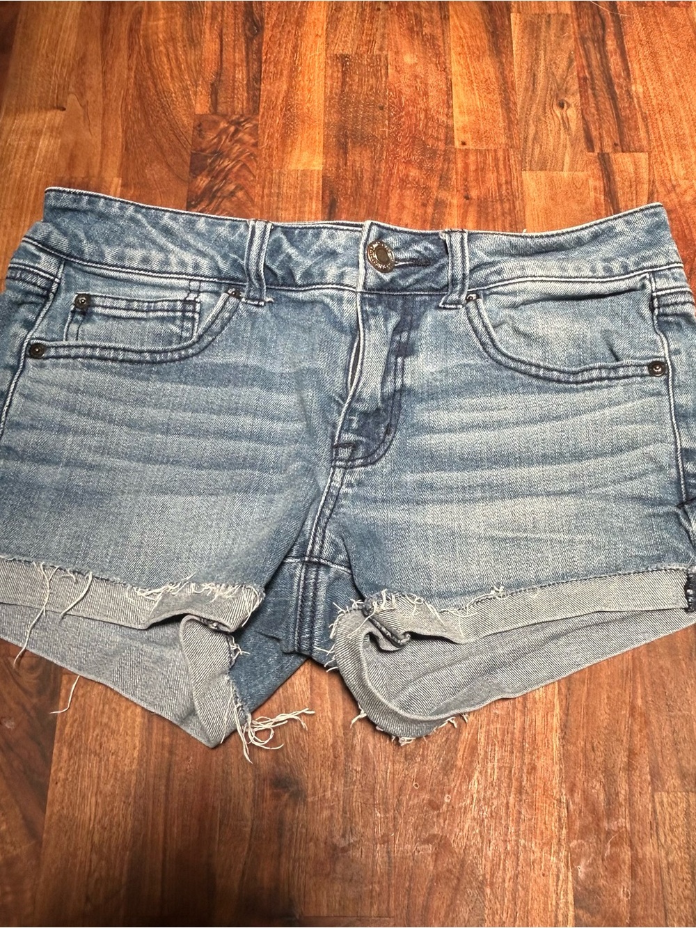 American Eagle Outfitters Light Blue Denim Jean Shorts